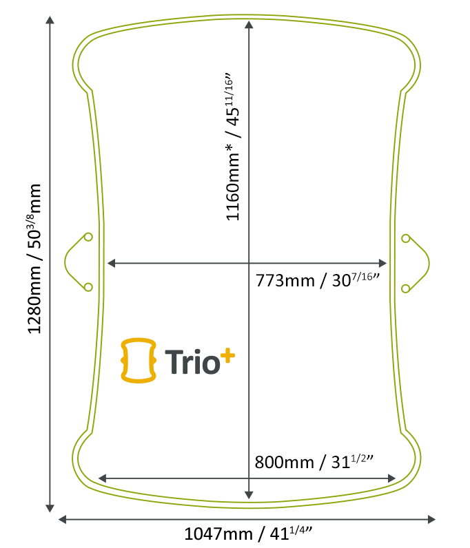 Ascenseur domestique Trio+ Empreinte